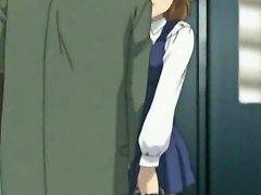Stranger Cums On Hentai Schoolgirl